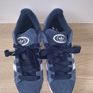 Adidas Dark Blue Sneakers with White Accents